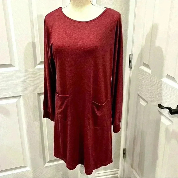 NWT BOUTIQUE KILIG LONG SLEEP TEE SHIRT MINI DRESS WITH POCKETS. - Picture 1 of 8